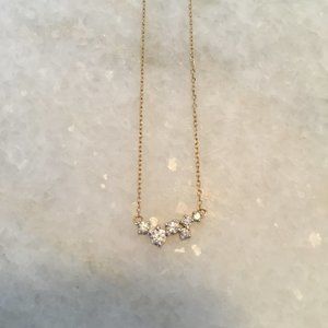 Adina Reyter 14k Gold Scattered Diamond Necklace